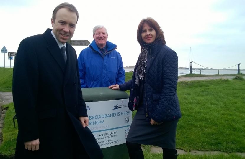 Trudy Harrison MP and Digital Minister Matt Hancock 