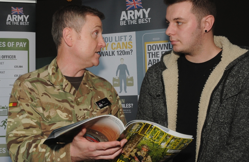 Royal Air Force on hand at Copeland Skills Fair to offer some career guidance 