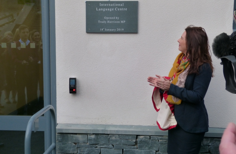 Trudy Harrison MP opens Keswick School Language Centre