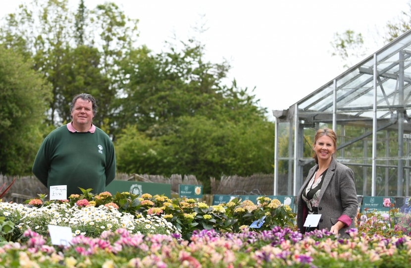 Gary Mossop and Trudy Harrison at Boonwood Garden Centre Gosforth