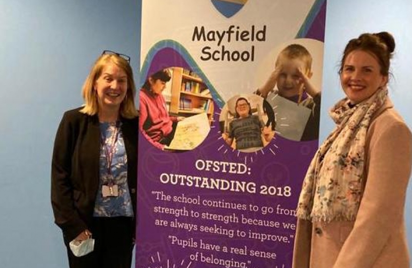 Trudy meets with Mayfield School staff & pupils during World Autism ...