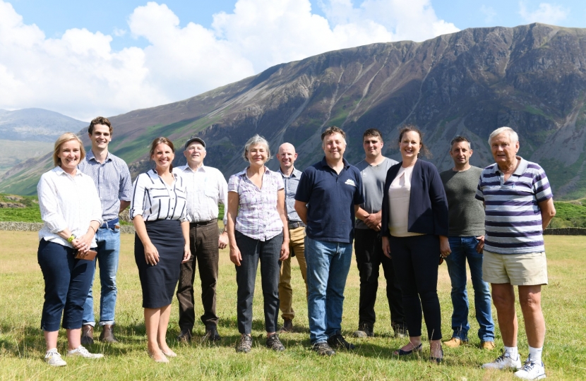 Trudy and Farming Minister meet with Copeland's farming community