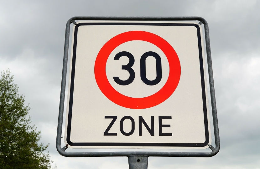 30mph sign