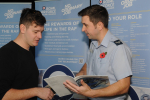 Royal Air Force speak with young people at Copeland Skills Fair 2017 