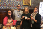 Trudy Harrison MP with Kat's Kitchen owners Kat and Nigel Hale and Chief Secretary to the Treasury, Liz Truss 