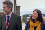 Gavin Williamson and Trudy Harrison at Whitehaven Academy