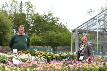 Gary Mossop and Trudy Harrison at Boonwood Garden Centre Gosforth