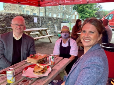 Trudy Harrison MP with Kat Hale of Kat's Kitchen, Keswick