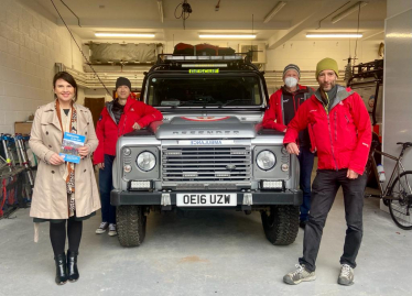 Trudy with Keswick Mountain Rescue Team